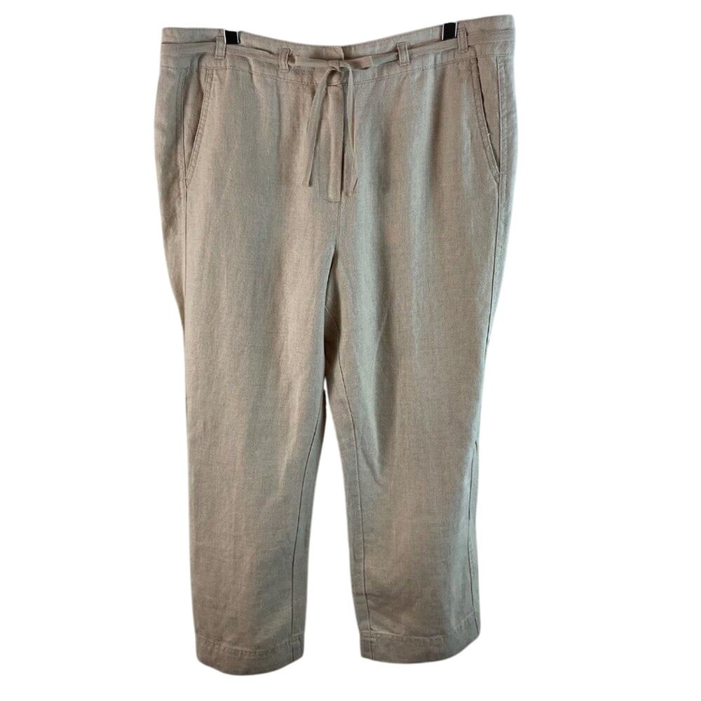 Charter Club Linen Capri Length Pants Size 16